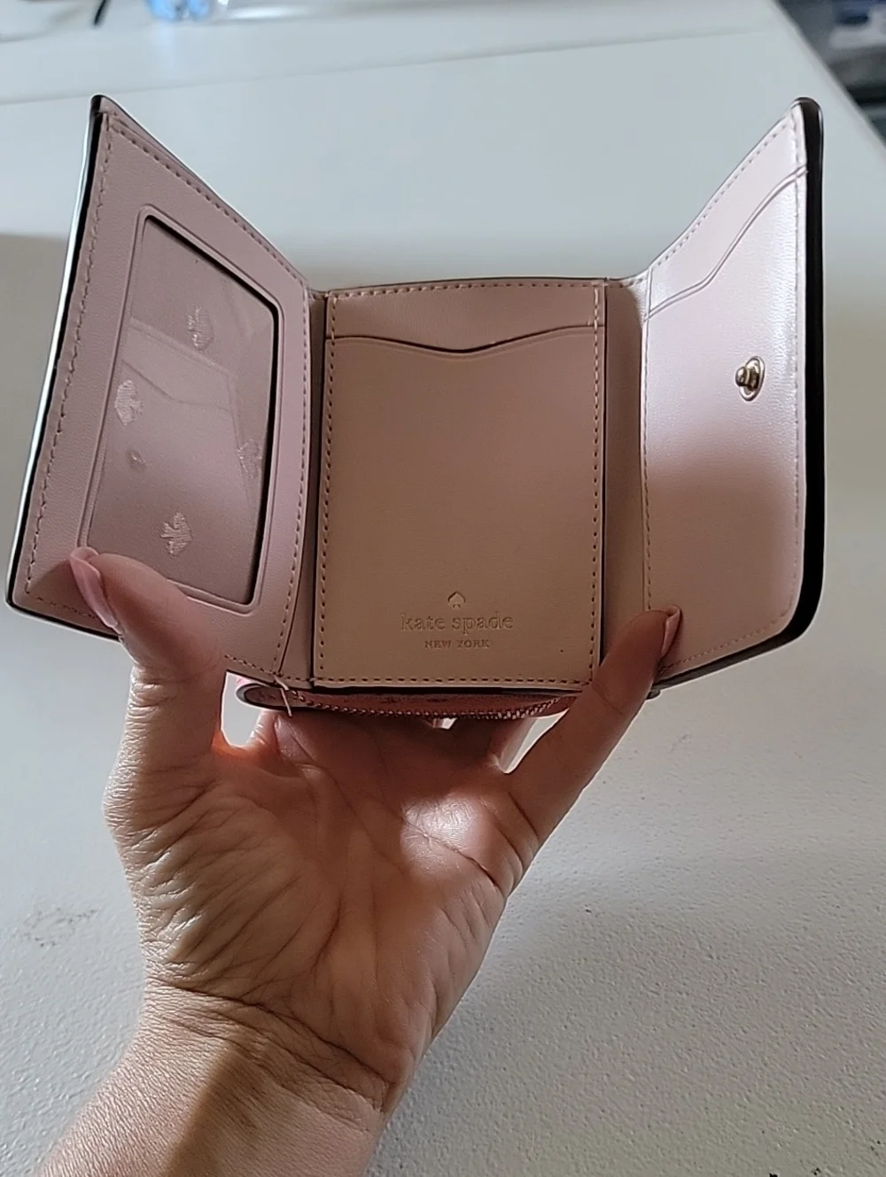 kate spade Picnic In The Park Small Trifold Wallet With Strawberries